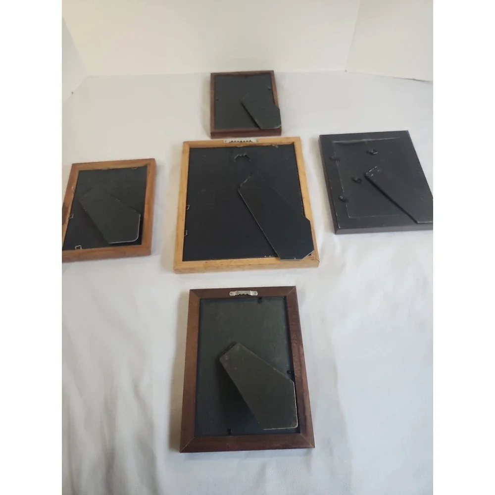 Lot Of 5 Picture Frames 1 8 X 10 4 5 X 7 All 5 Table Top